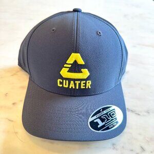 Travis Mathew Cuater Golf Flexfit Tech‎ 110 I One Ten Gray Yellow Snapback NWT
